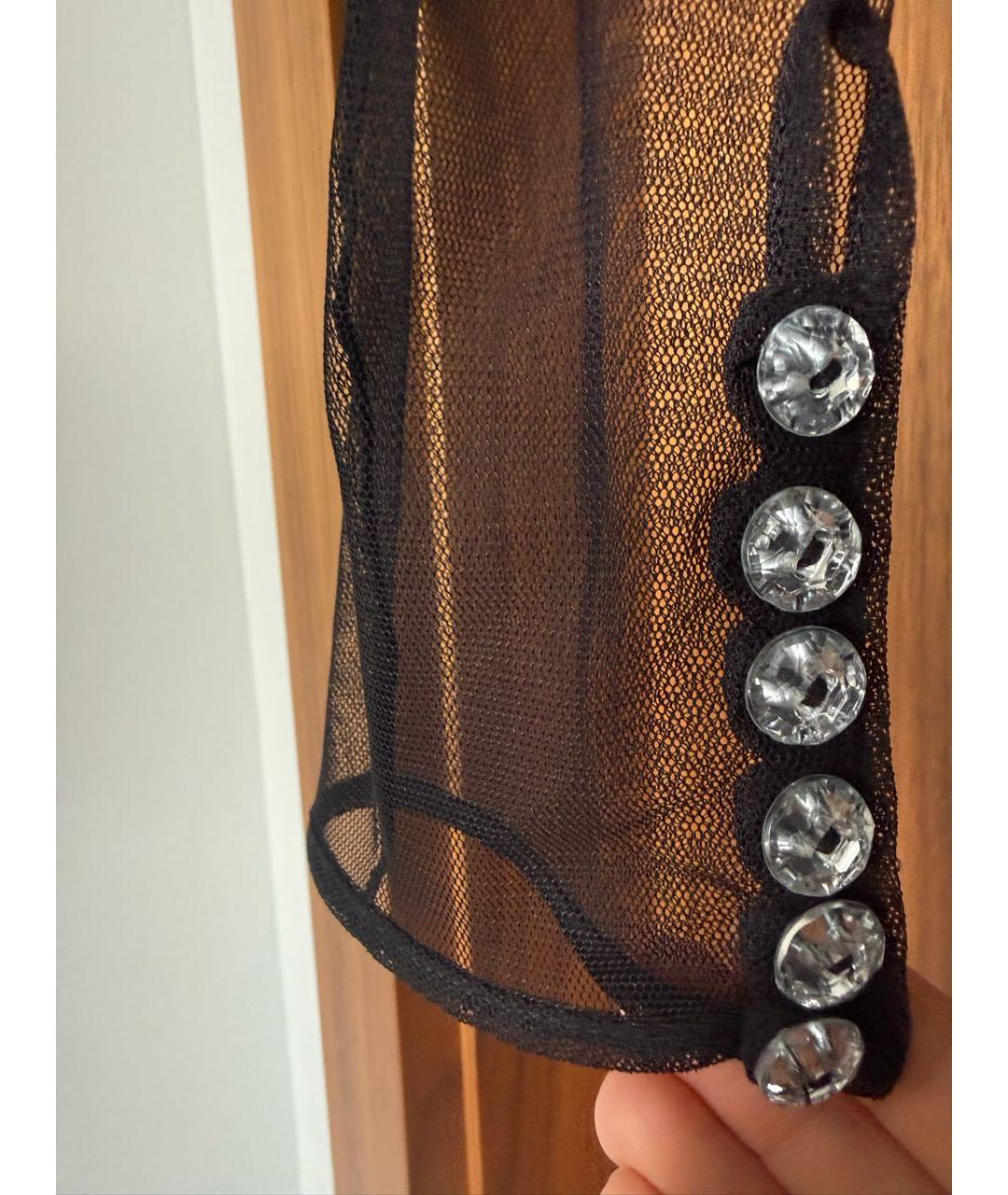 PHILIPP PLEIN Черное вискозное коктейльное платье, фото 7