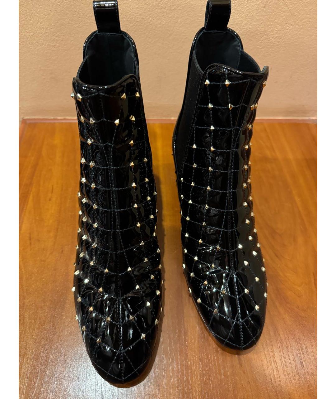 VALENTINO Черные ботильоны из лакированной кожи, фото 2