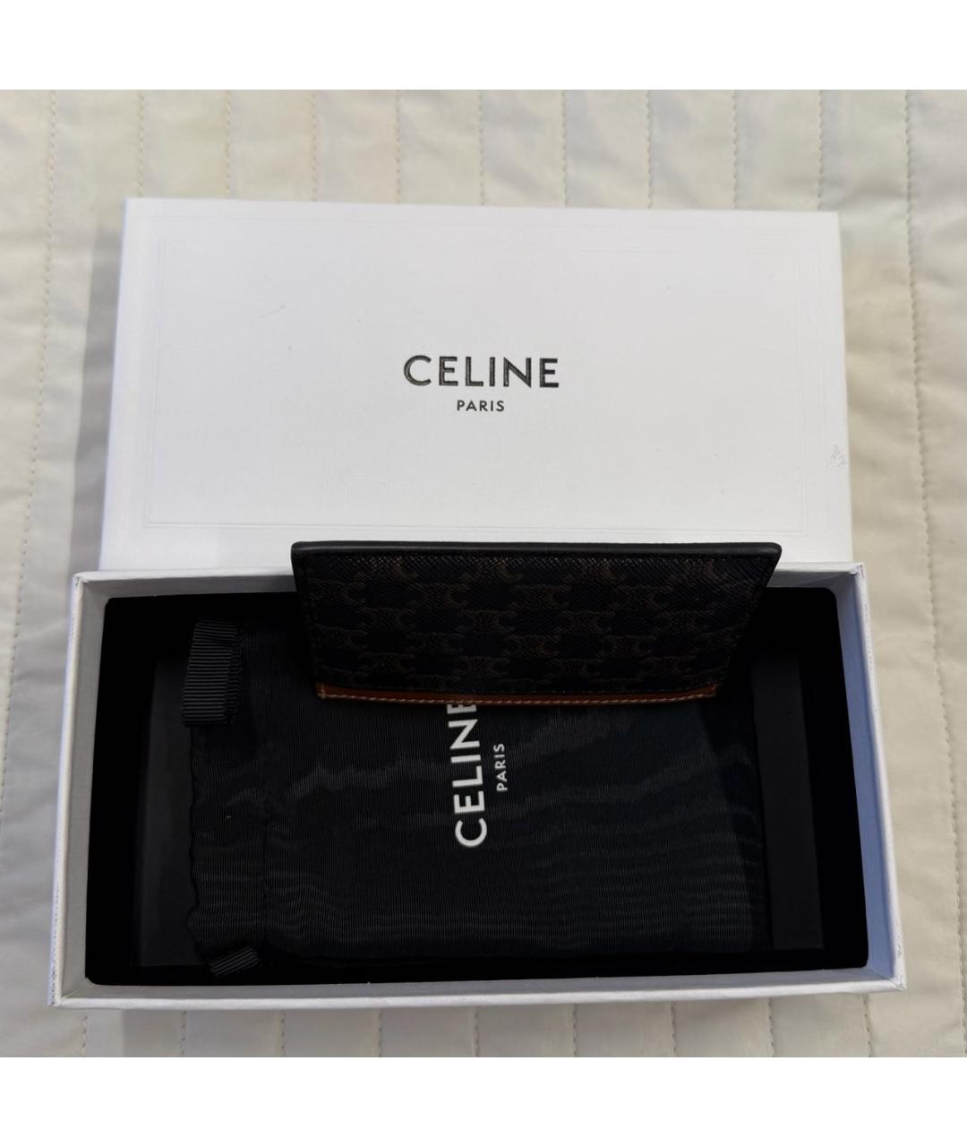 CELINE Коричневый кардхолдер, фото 5