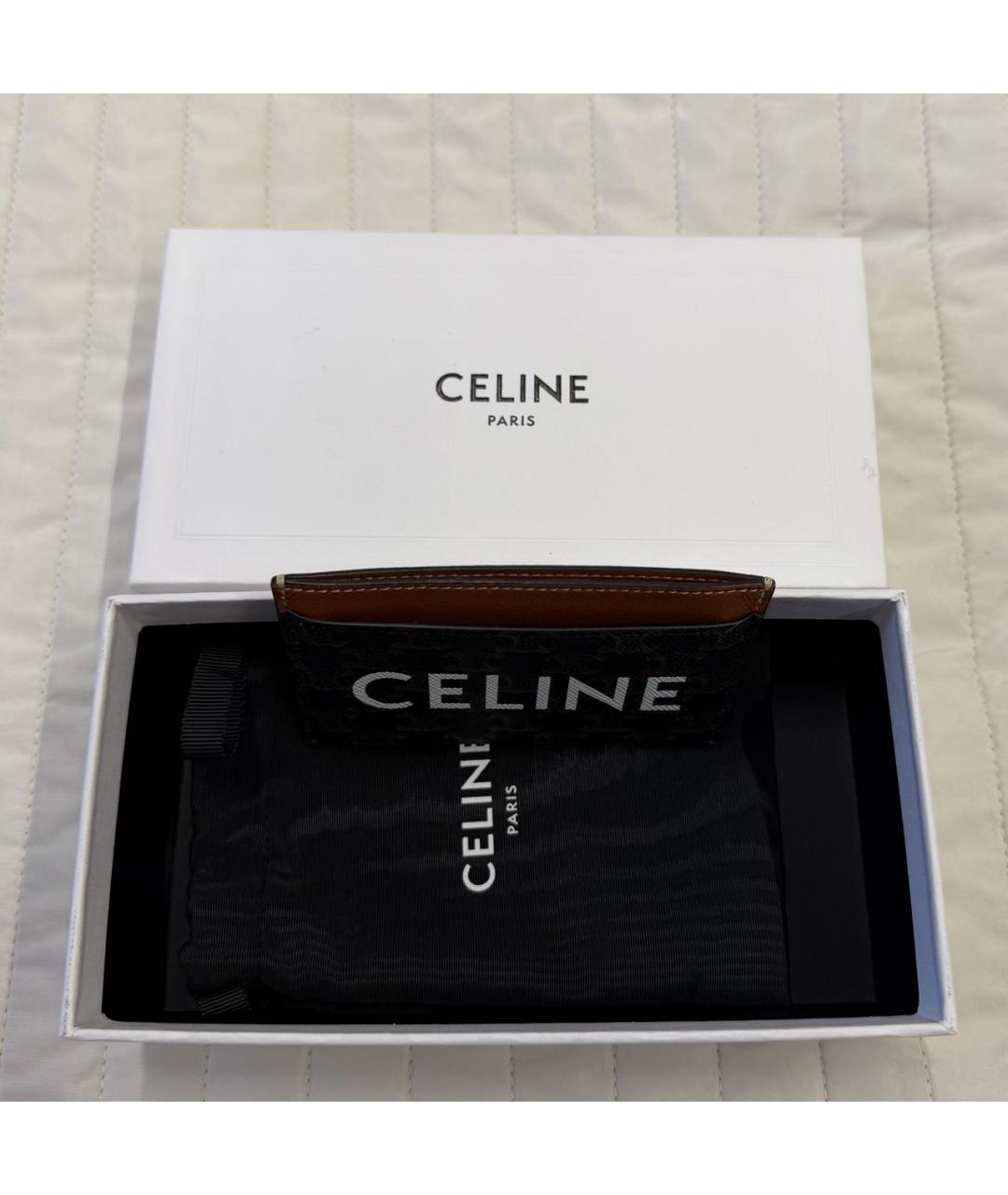 CELINE Коричневый кардхолдер, фото 4