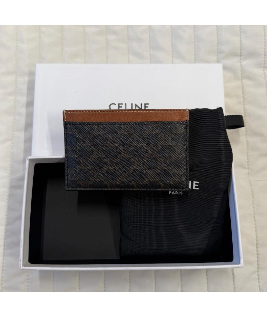 CELINE Коричневый кардхолдер, фото 3