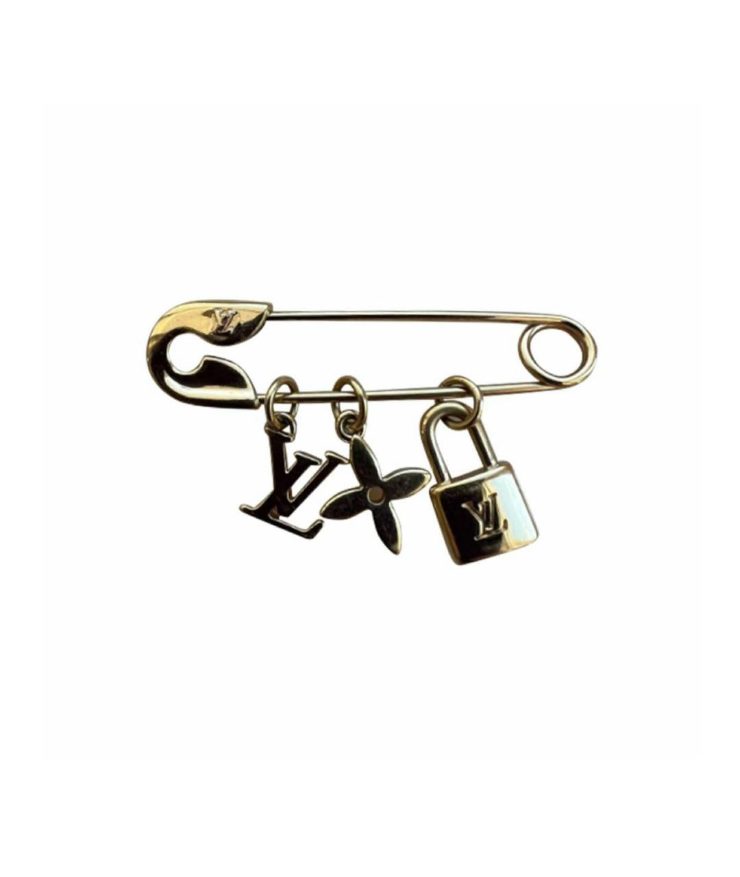 LOUIS VUITTON Золотая металлическая булавка / брошь, фото 1