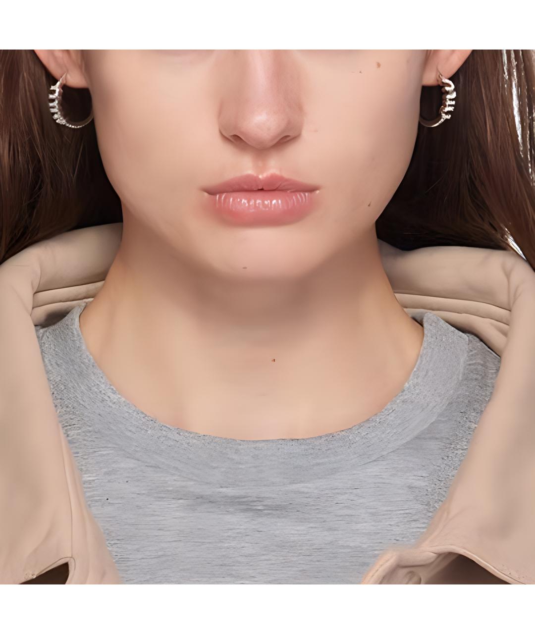 MIU MIU Серебряные металлические серьги, фото 3