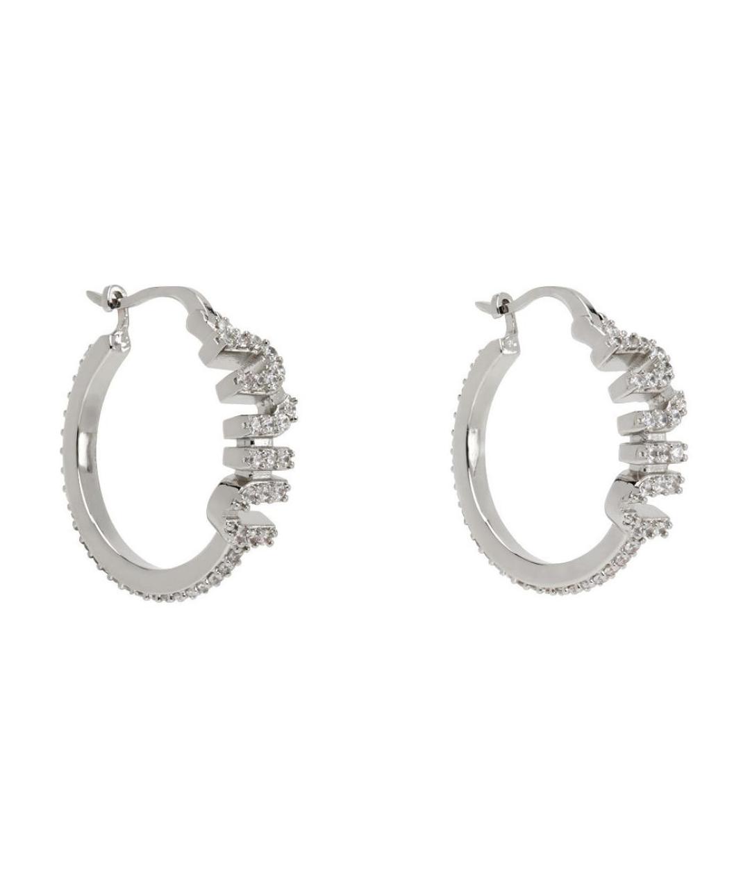 MIU MIU Серебряные металлические серьги, фото 2