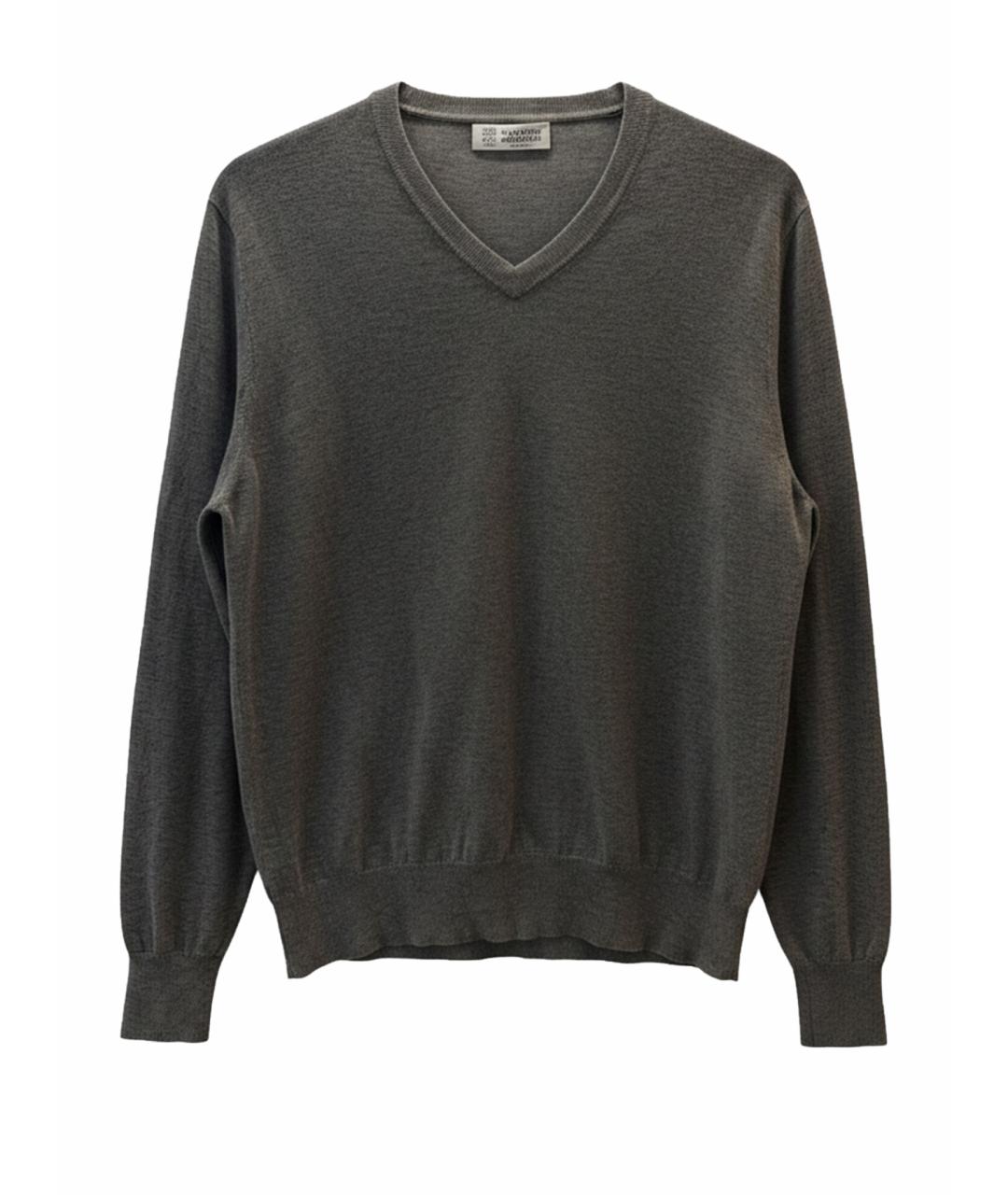 BRUNELLO CUCINELLI Серый хлопковый джемпер / свитер, фото 1