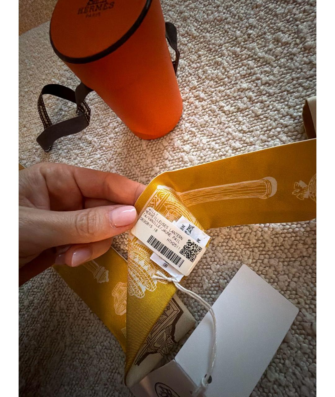 HERMES Мульти шелковый платок, фото 3