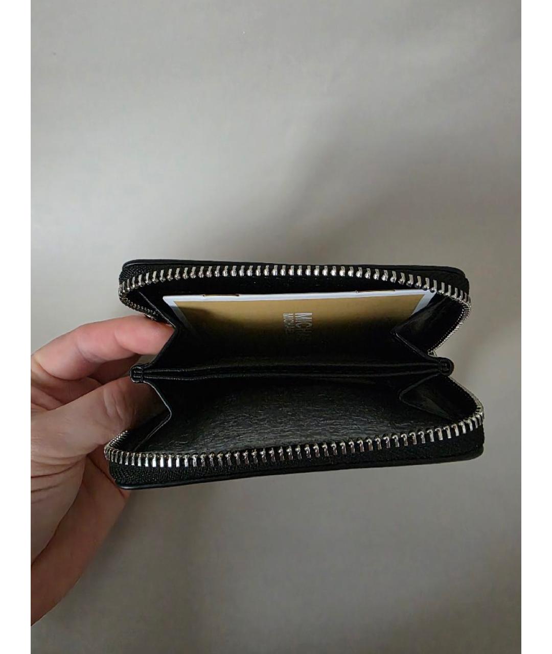 MICHAEL KORS Черный кошелек из искусственной кожи, фото 5