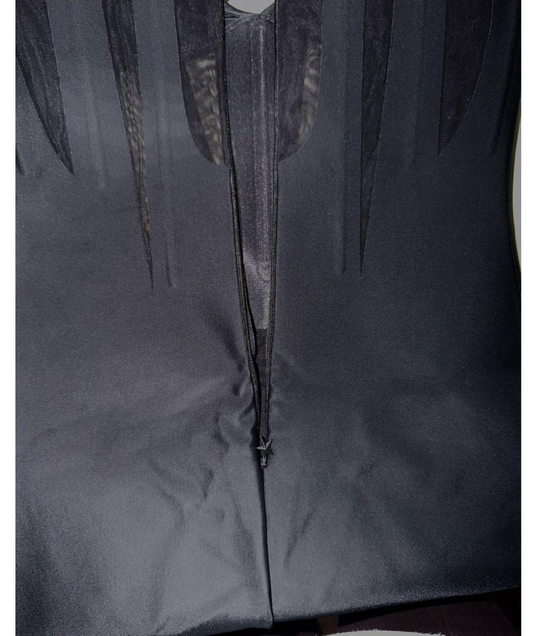 MUGLER Черное полиамидовое коктейльное платье, фото 2