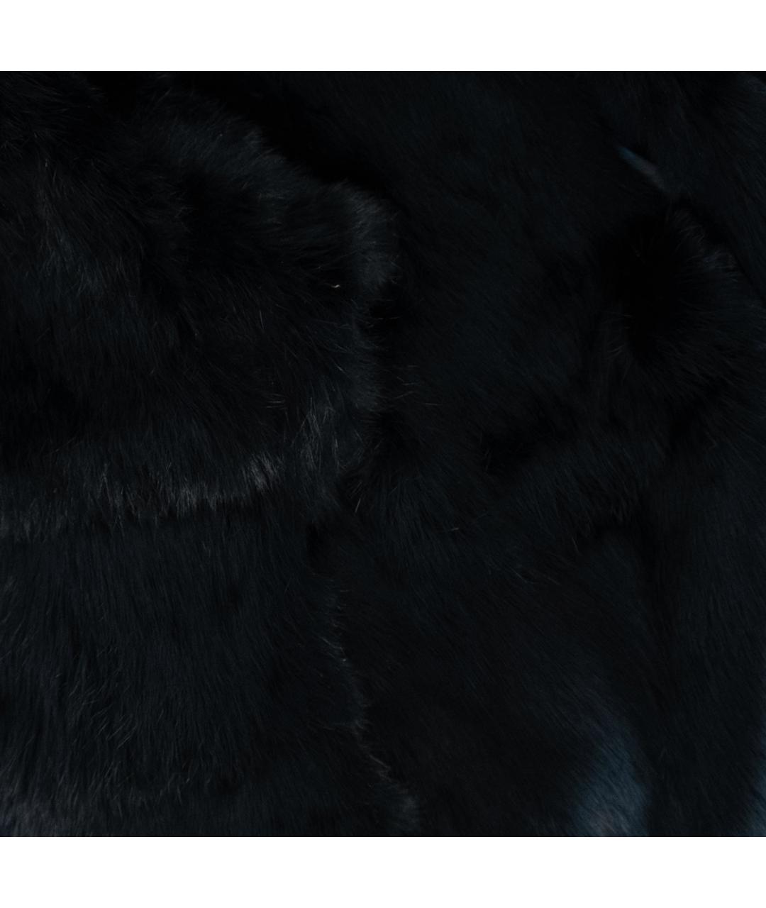 THEORY Черный меховой жилет, фото 5