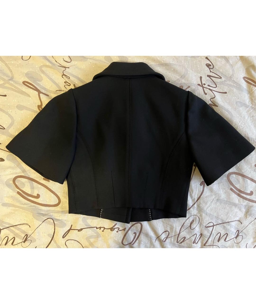 DOLCE&GABBANA Черный полиэстеровый жакет/пиджак, фото 2