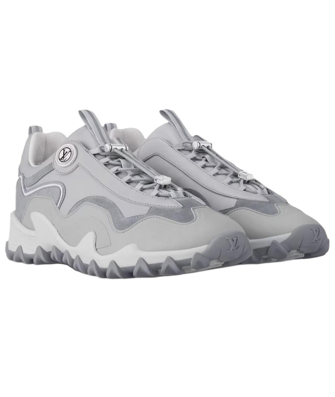 LOUIS VUITTON Серые текстильные кроссовки, фото 3