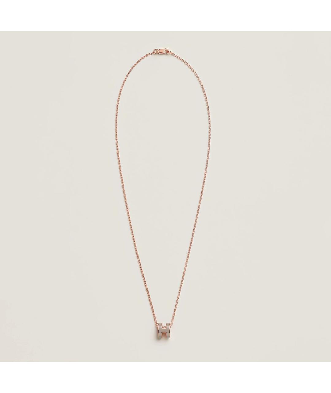 HERMES Бежевая металлическая подвеска, фото 2