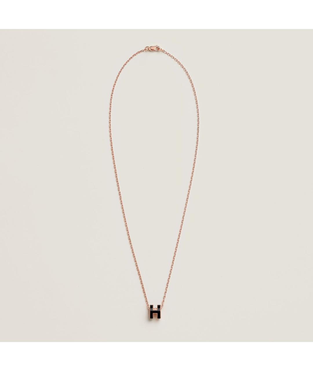 HERMES Черная металлическая подвеска, фото 2