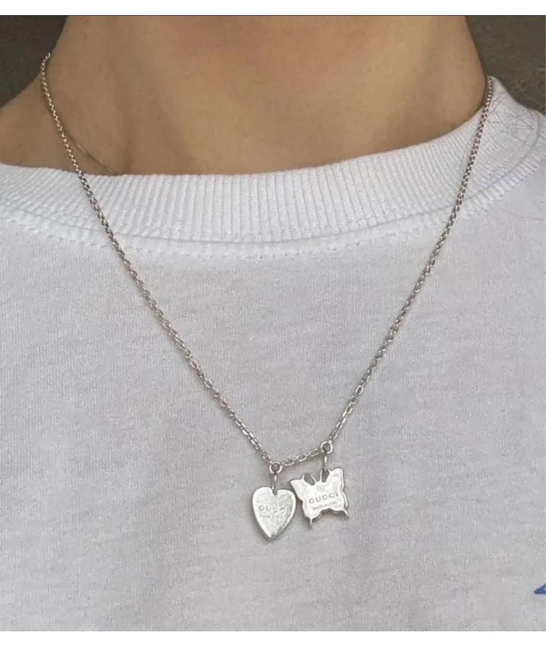 GUCCI Серебрянный серебряный кулон, фото 6