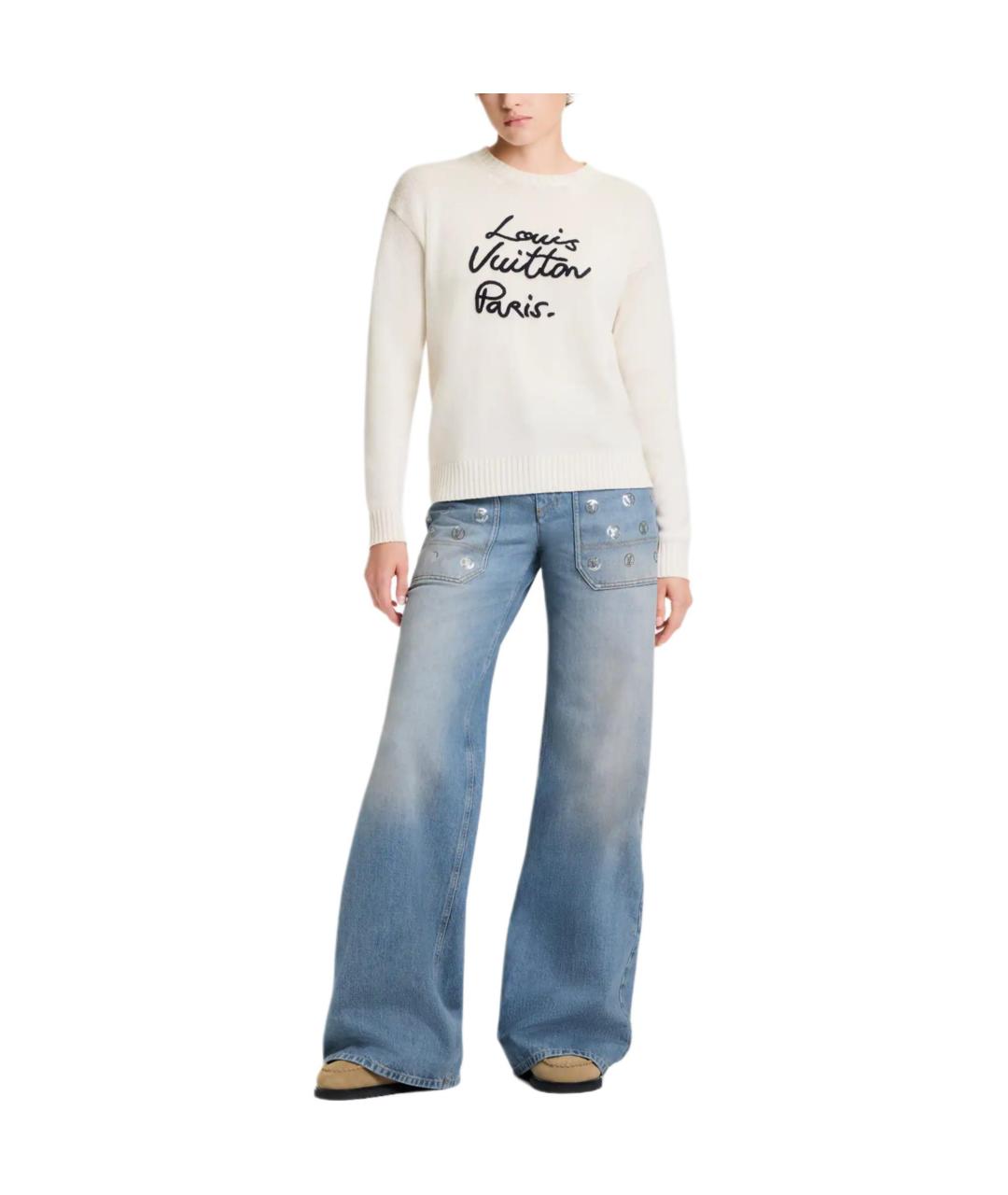 LOUIS VUITTON Белый джемпер / свитер, фото 5