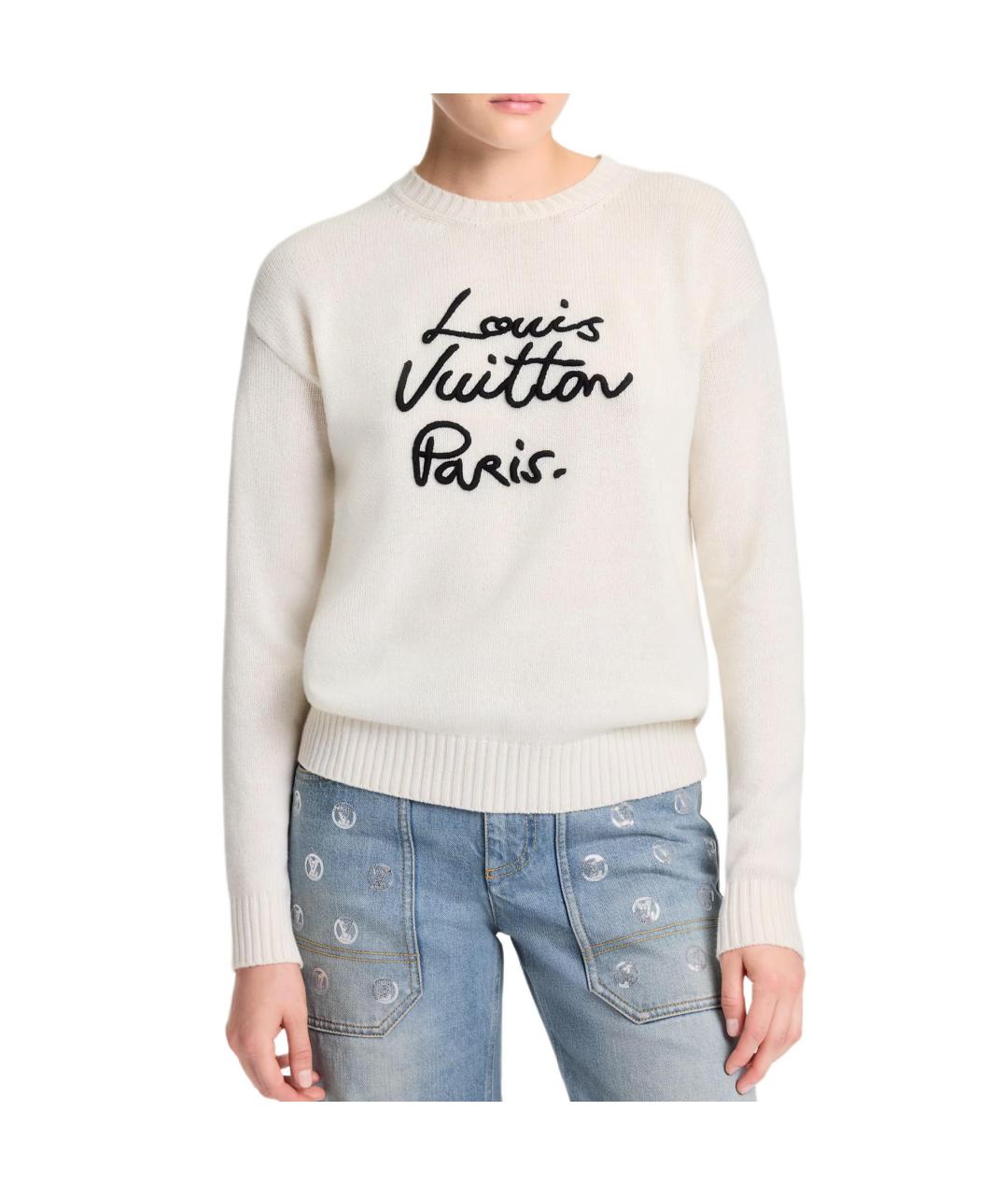 LOUIS VUITTON Белый джемпер / свитер, фото 4