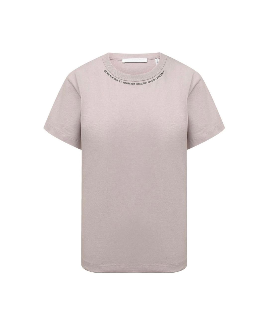 HELMUT LANG Серая хлопковая футболка, фото 1