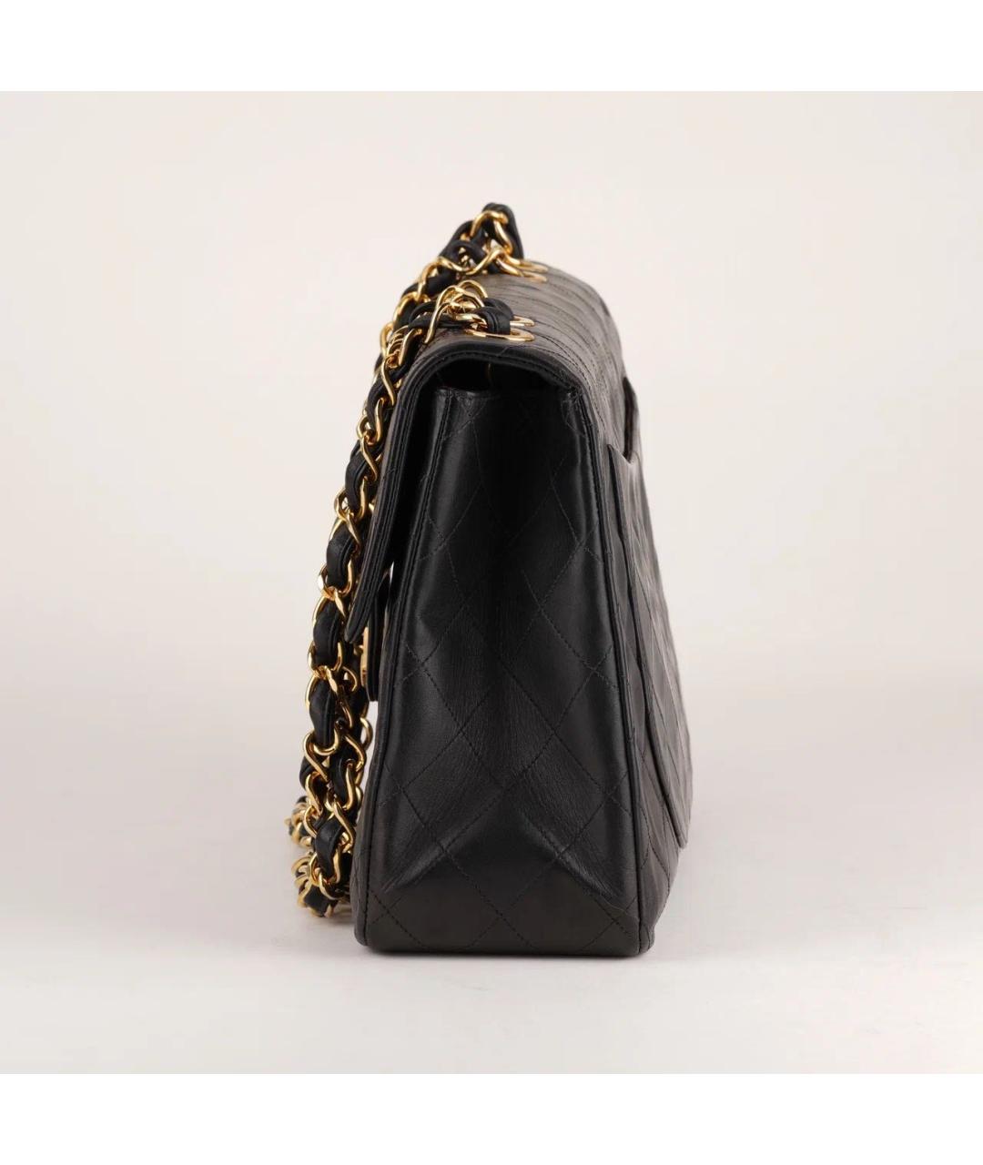CHANEL Черная кожаная сумка через плечо, фото 5