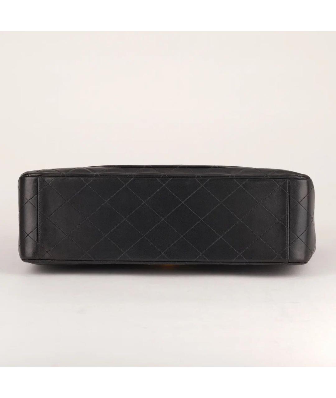 CHANEL Черная кожаная сумка через плечо, фото 7