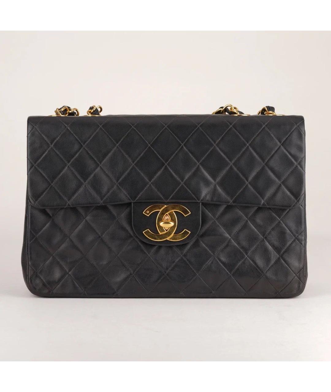 CHANEL Черная кожаная сумка через плечо, фото 3