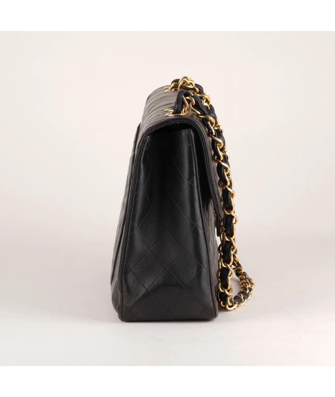 CHANEL Черная кожаная сумка через плечо, фото 6