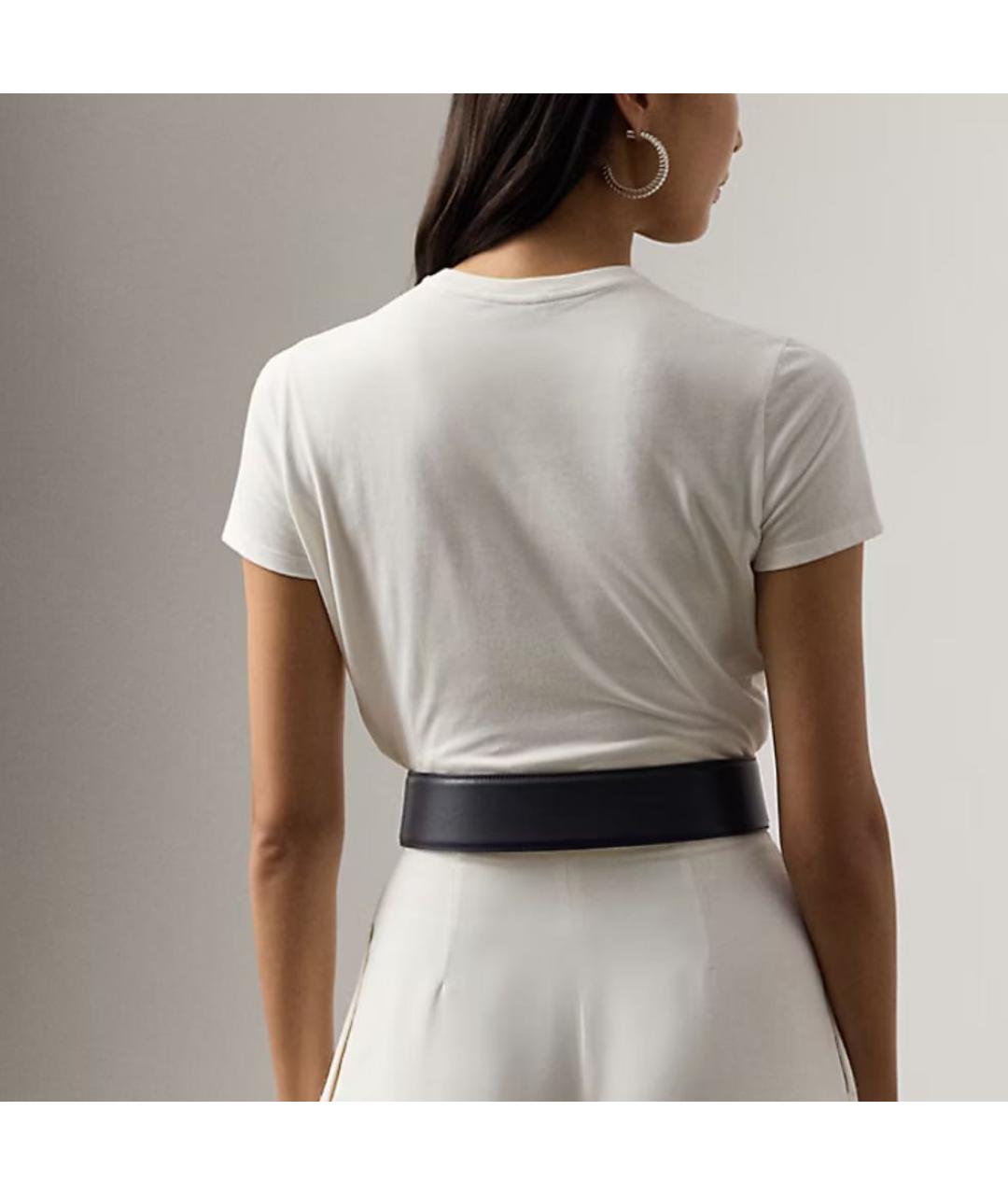 RALPH LAUREN COLLECTION Белая хлопковая футболка, фото 3