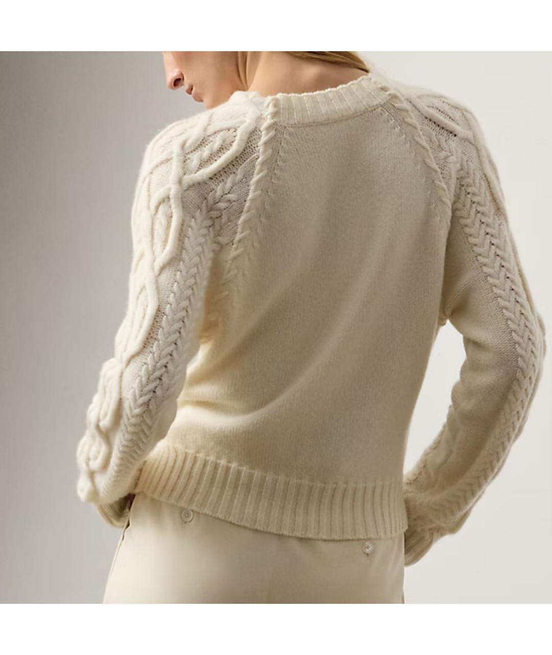 RALPH LAUREN Бежевый кашемировый джемпер / свитер, фото 4