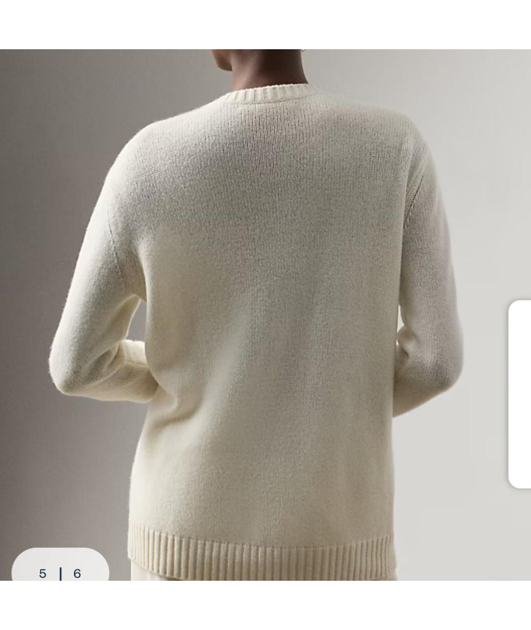 RALPH LAUREN Бежевый кашемировый джемпер / свитер, фото 4