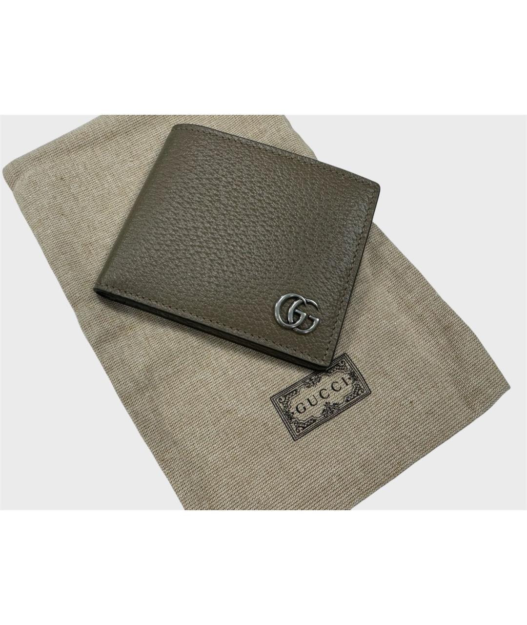 GUCCI Коричневый кожаный кошелек, фото 3