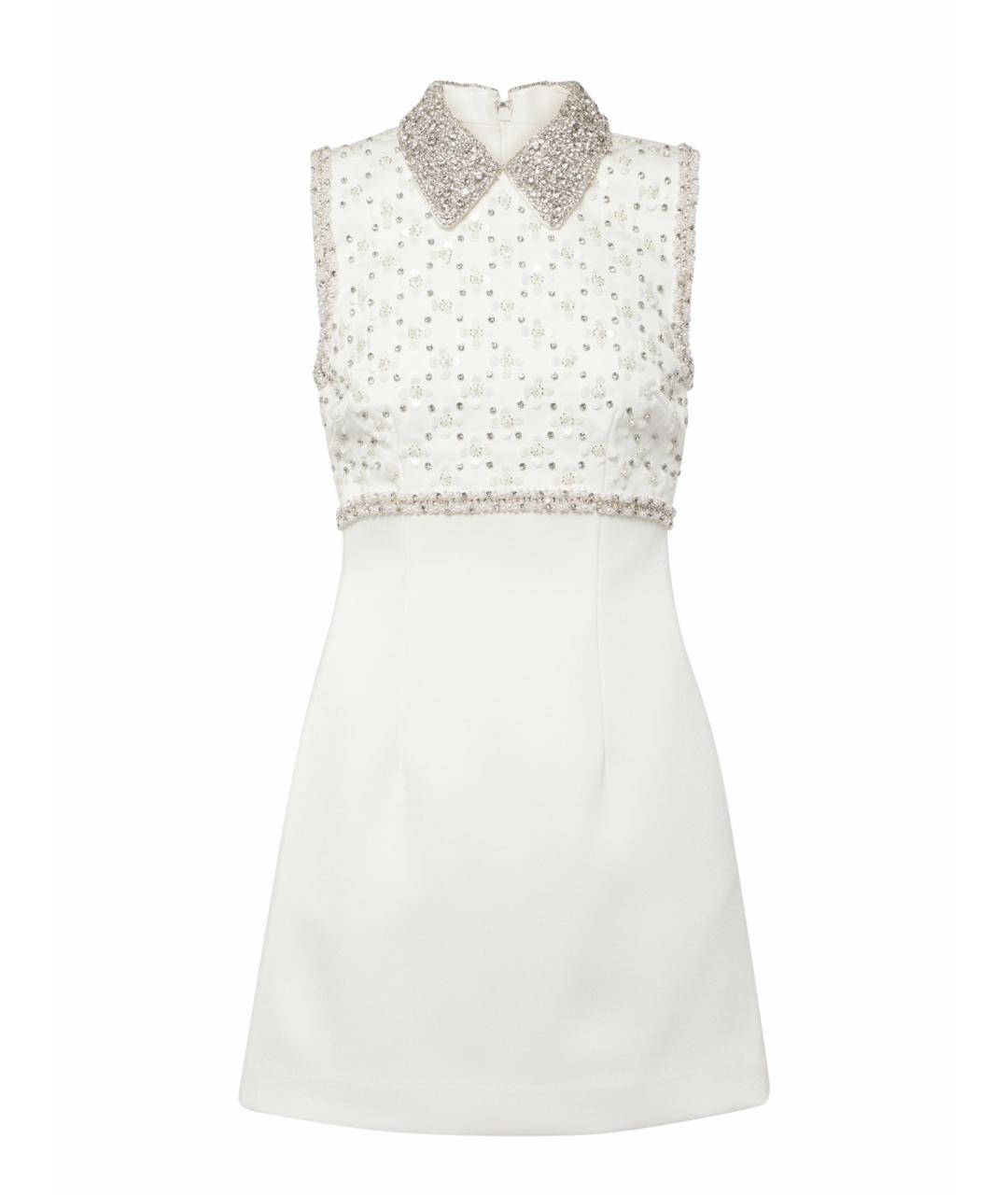 REBECCA VALLANCE Белое полиэстеровое коктейльное платье, фото 1