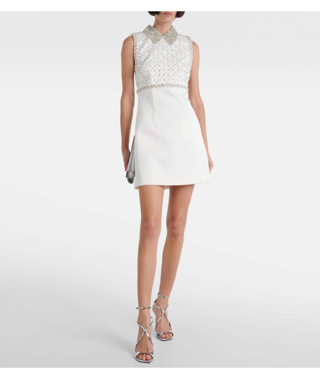 REBECCA VALLANCE Белое полиэстеровое коктейльное платье, фото 6