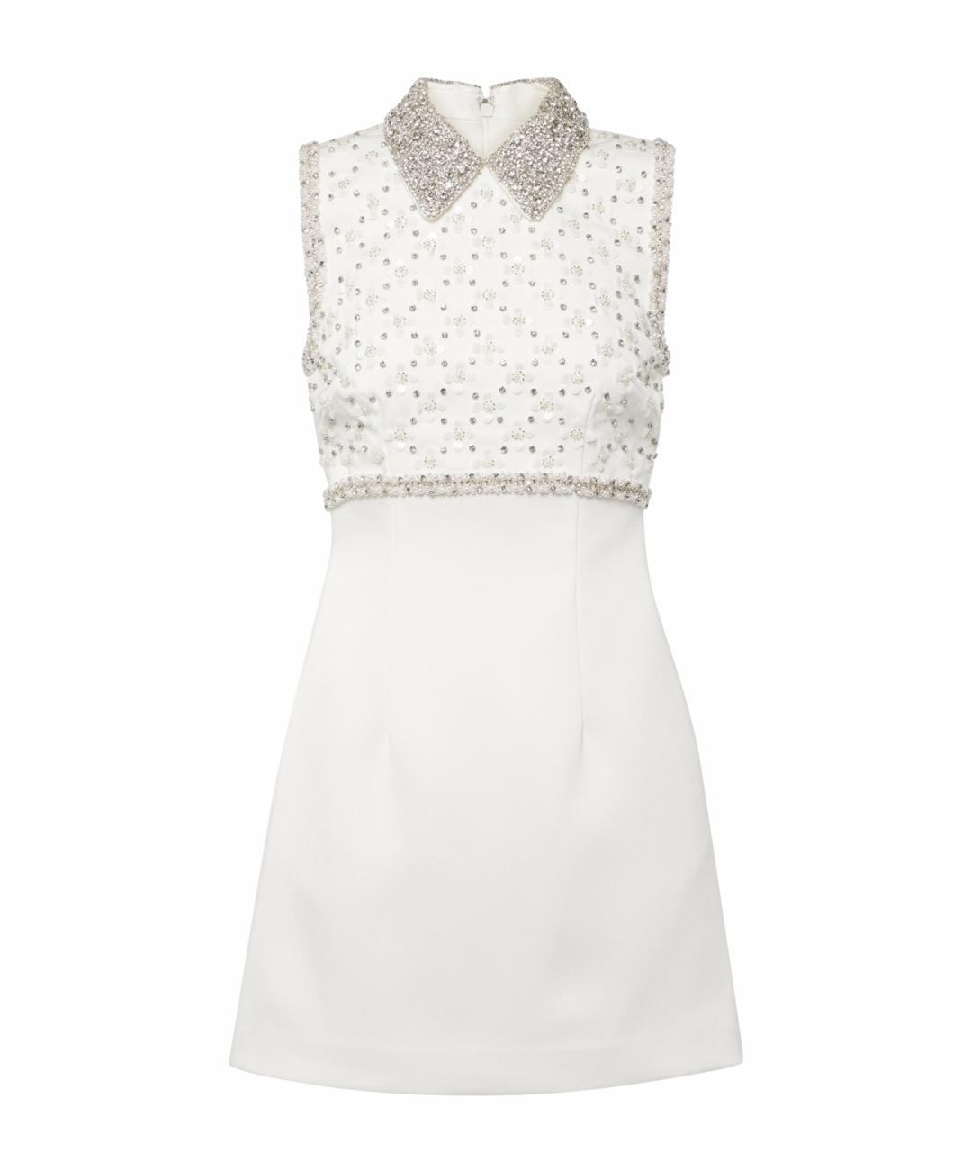 REBECCA VALLANCE Белое полиэстеровое коктейльное платье, фото 10