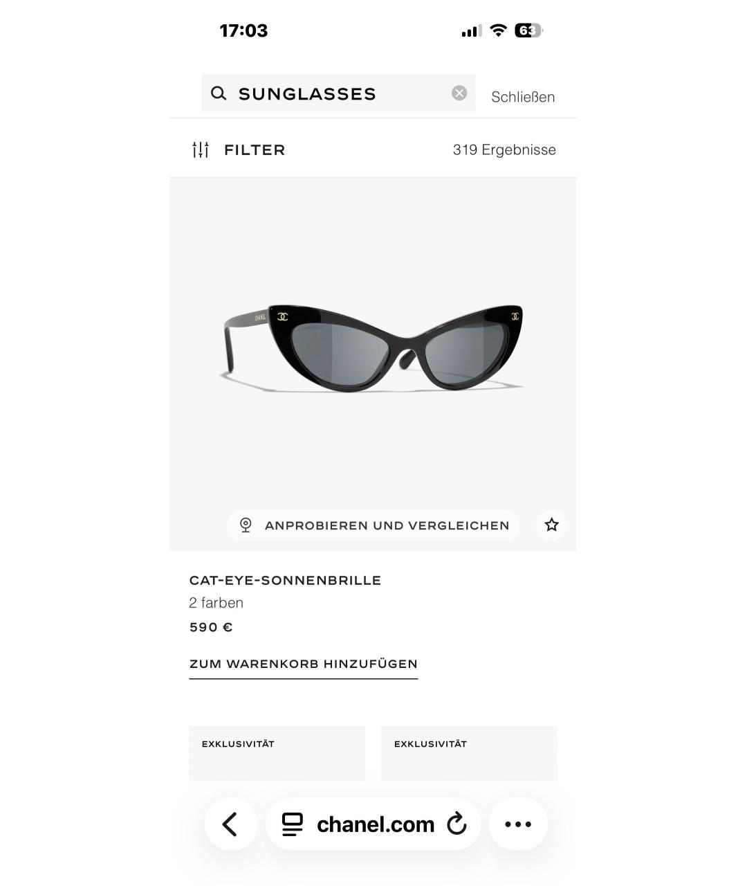 CHANEL Черные пластиковые солнцезащитные очки, фото 4