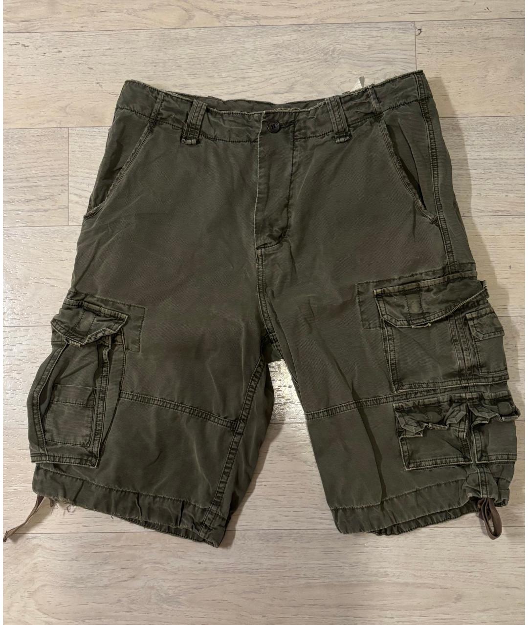 DOLCE&GABBANA Хаки хлопковые шорты, фото 5