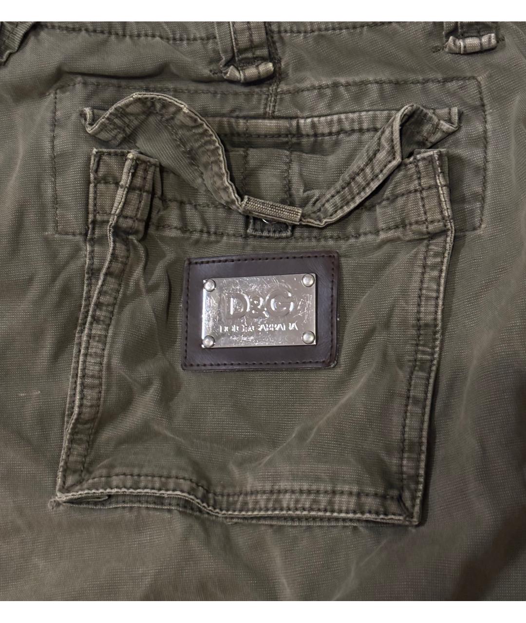 DOLCE&GABBANA Хаки хлопковые шорты, фото 4