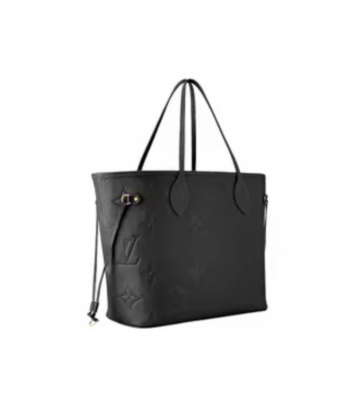 LOUIS VUITTON Черная кожаная сумка на плечо, фото 2