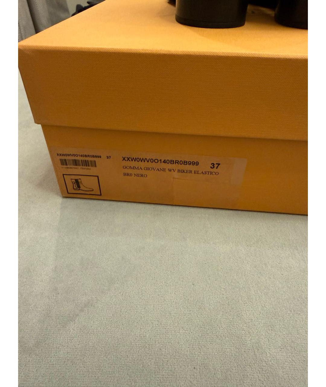 TOD'S Черные кожаные ботинки, фото 5