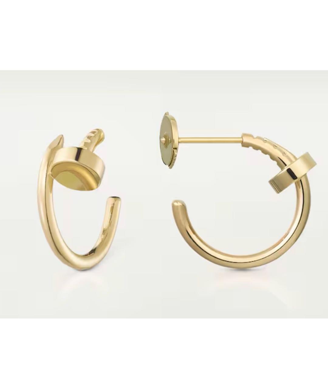 CARTIER Желтые серьги из желтого золота, фото 2