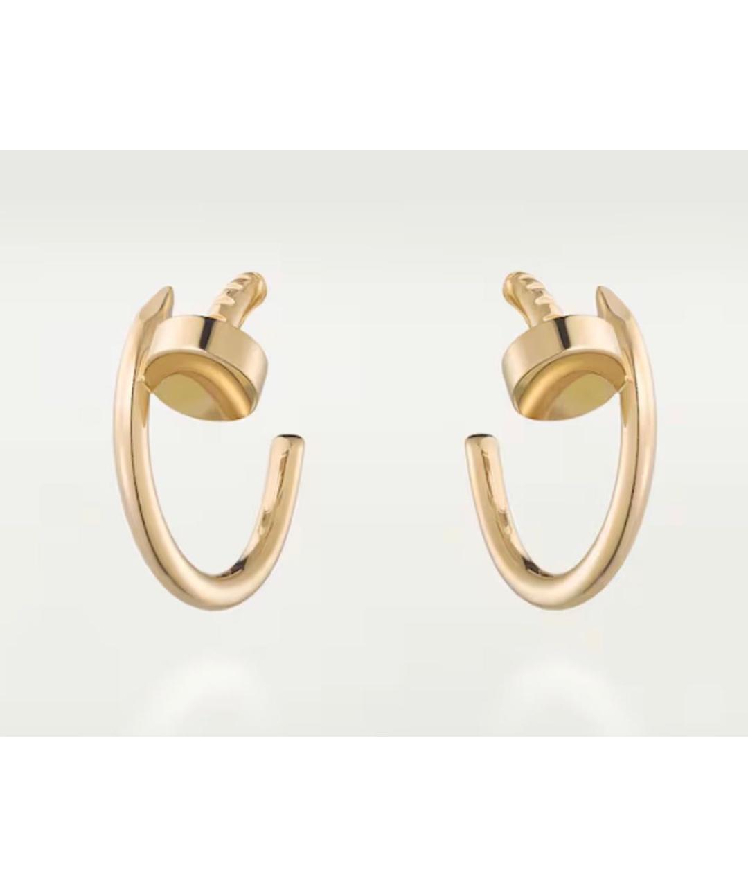 CARTIER Желтые серьги из желтого золота, фото 3