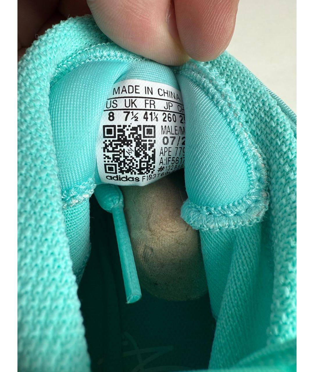 ADIDAS Бирюзовые низкие кроссовки / кеды, фото 5