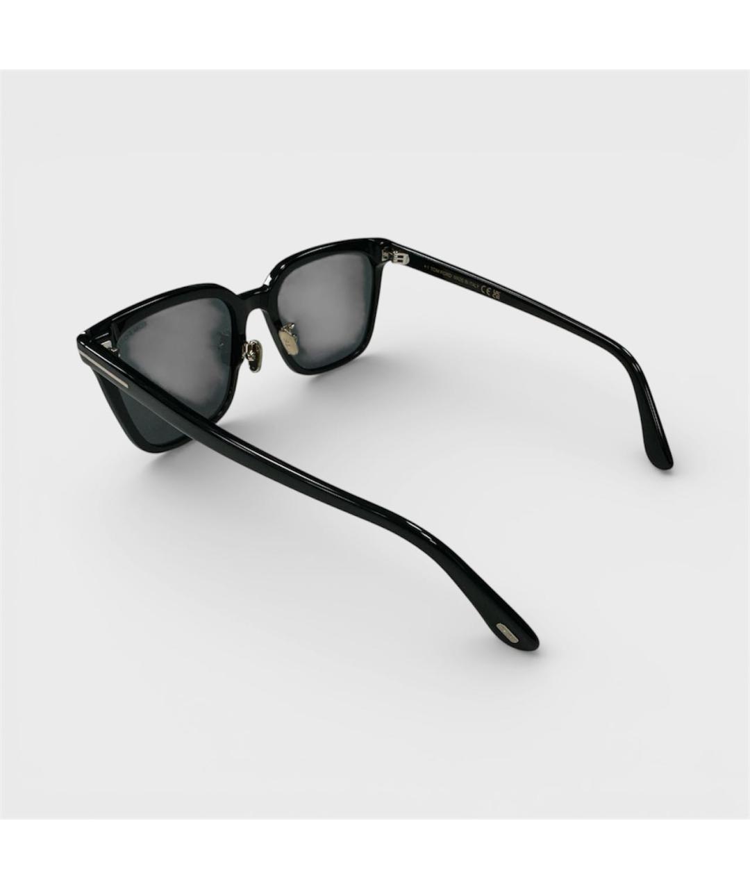 TOM FORD Черные пластиковые солнцезащитные очки, фото 2