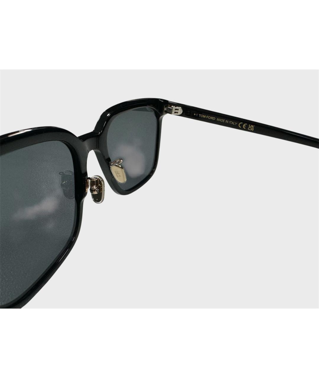 TOM FORD Черные пластиковые солнцезащитные очки, фото 3