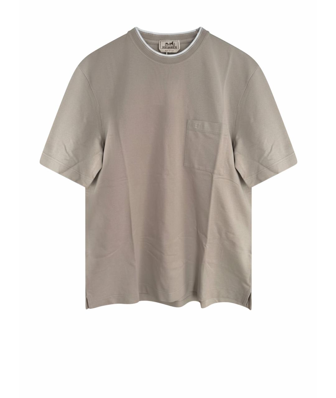 HERMES Серая футболка, фото 1