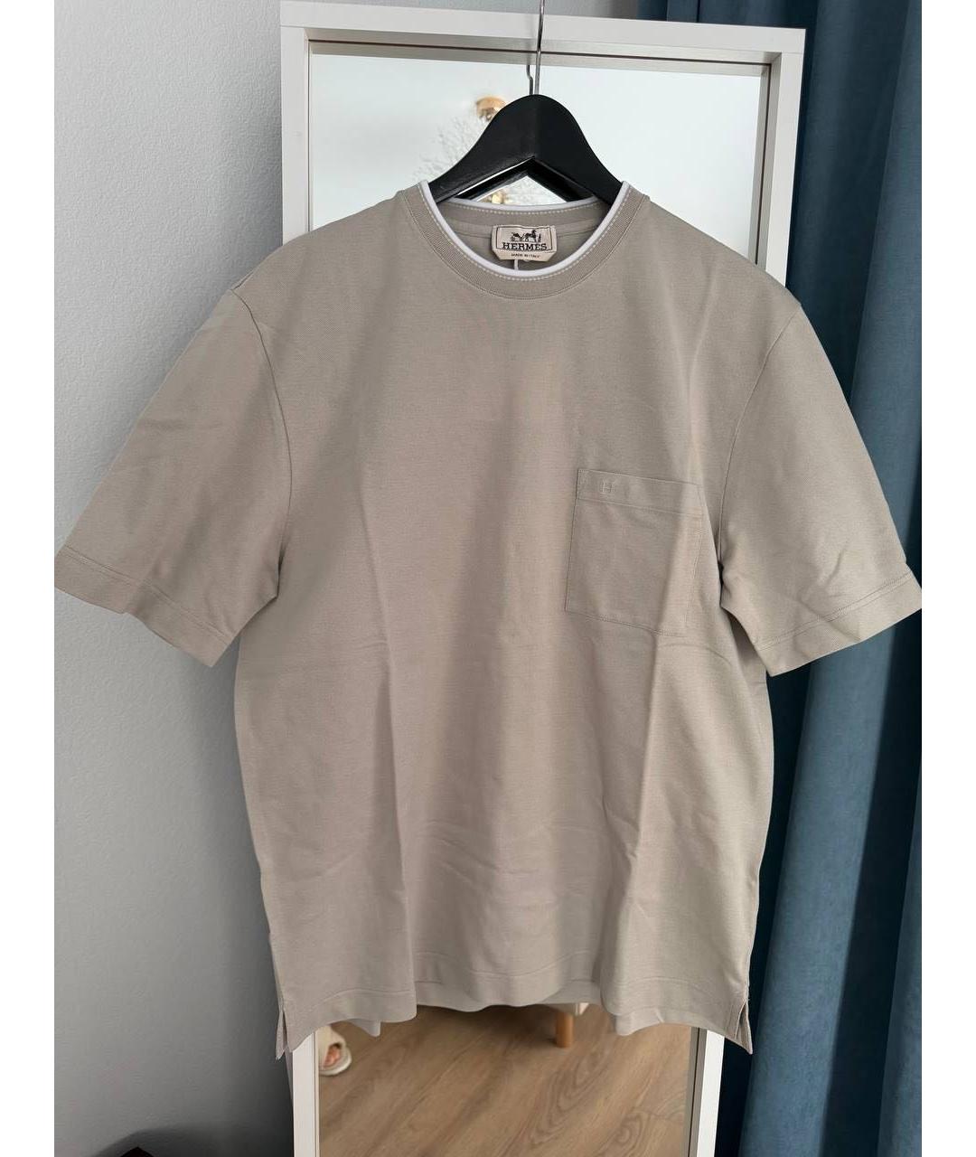 HERMES Серая футболка, фото 6