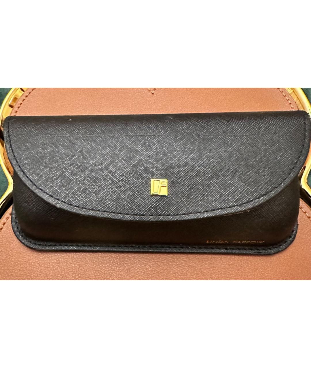 LINDA FARROW Хаки металлические солнцезащитные очки, фото 4