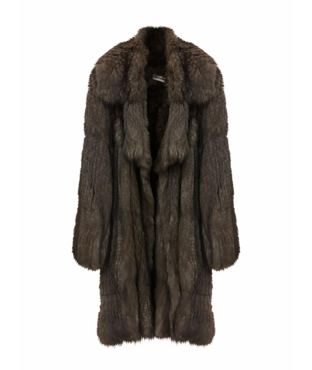 SONIA RYKIEL Коричневая меховая шуба, фото 1