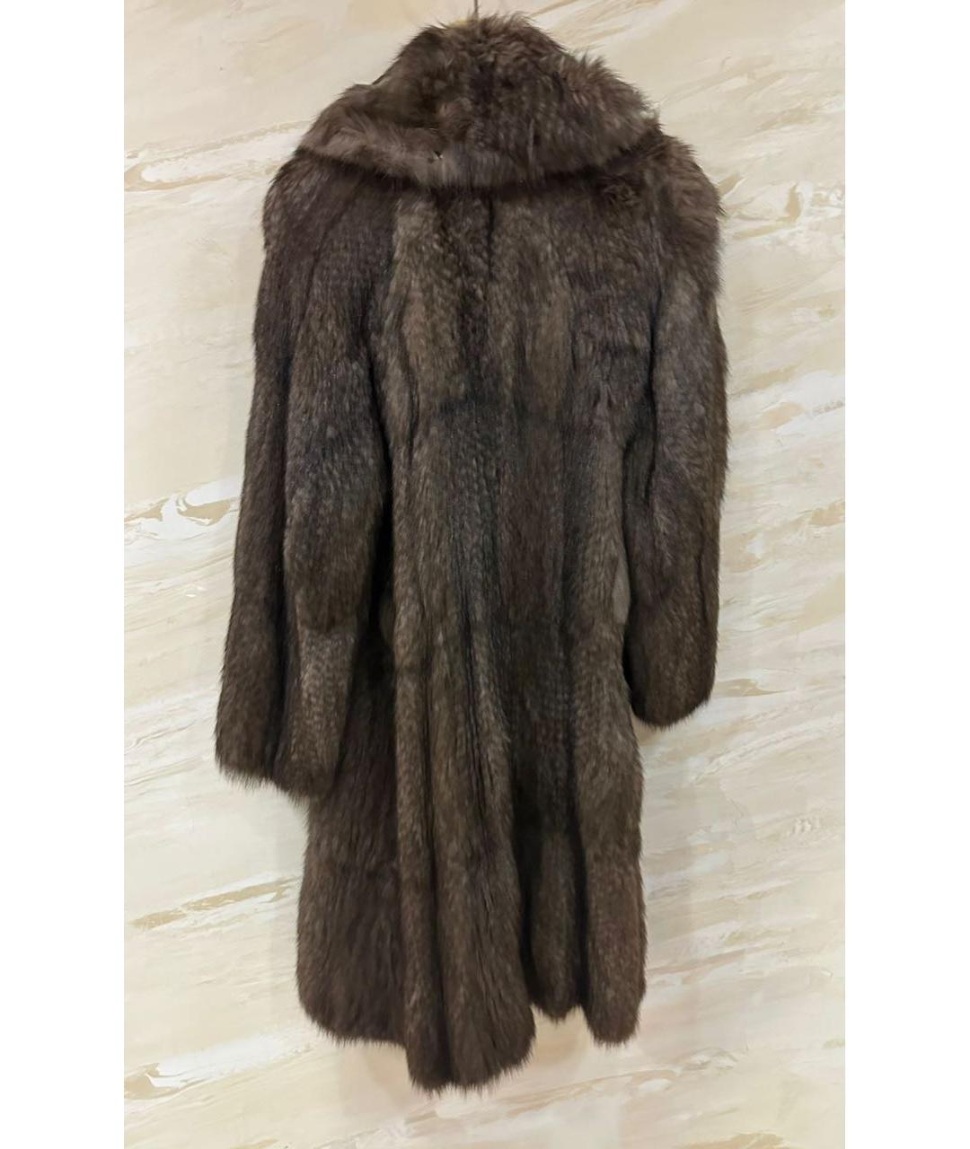 SONIA RYKIEL Коричневая меховая шуба, фото 5