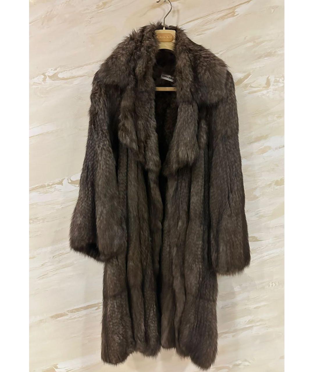 SONIA RYKIEL Коричневая меховая шуба, фото 2