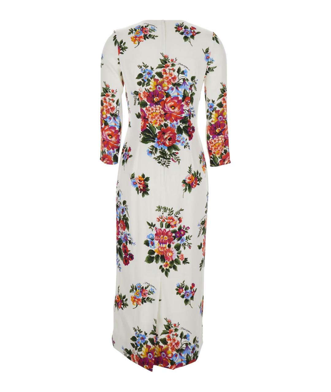 DOLCE&GABBANA Мульти вискозное повседневное платье, фото 2