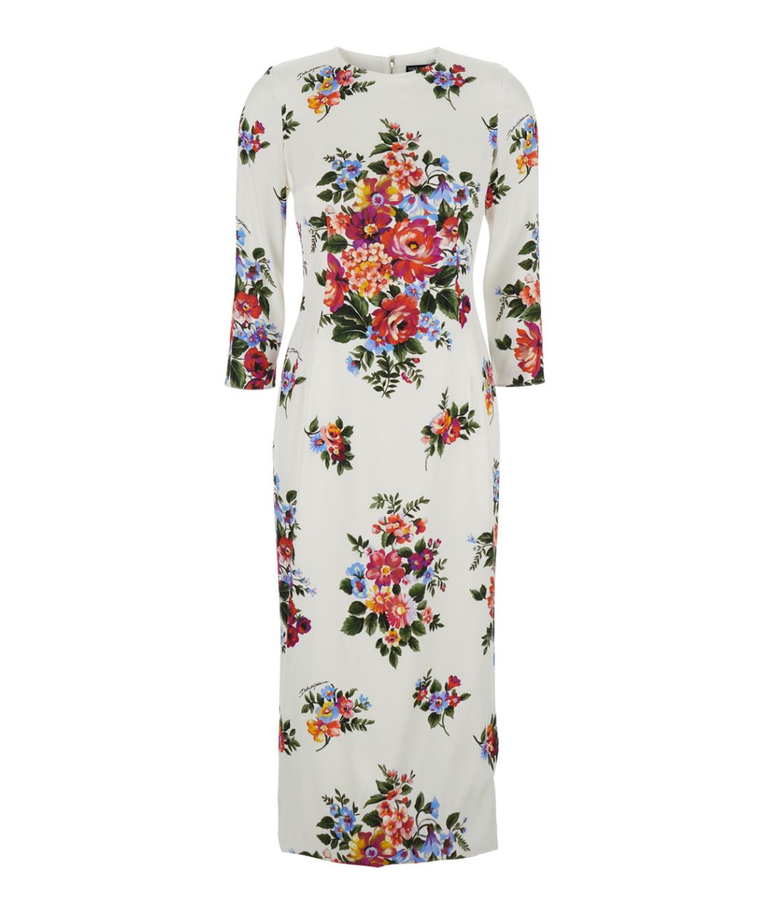 DOLCE&GABBANA Мульти вискозное повседневное платье, фото 1